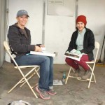 Farrier Meredith Clark and assistant farrier Shauna Malhoun.