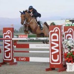 Will Simpson and the chestnut mare Acorina